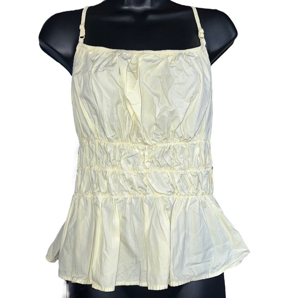 SHEIN Curve Smocked Cami, Yellow Size 3X